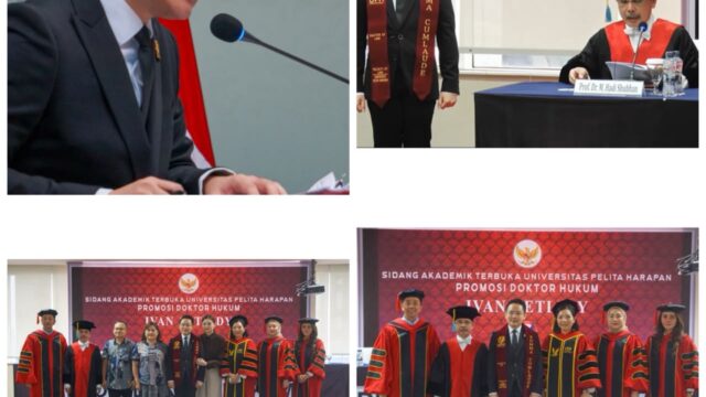 Ivan Setiady Raih Gelar Doktor Ilmu Hukum UPH dengan Predikat Summa Cum Laude