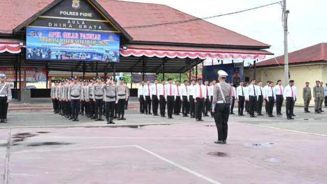 ‎Polres Pidie Gelar Apel Pasukan Ops Patuh Seulawah 2026, Perkuat Sinergi untuk Keselamatan Berlalu Lintas